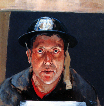 PTT Helm (zelfportret) - particuliere collectie -